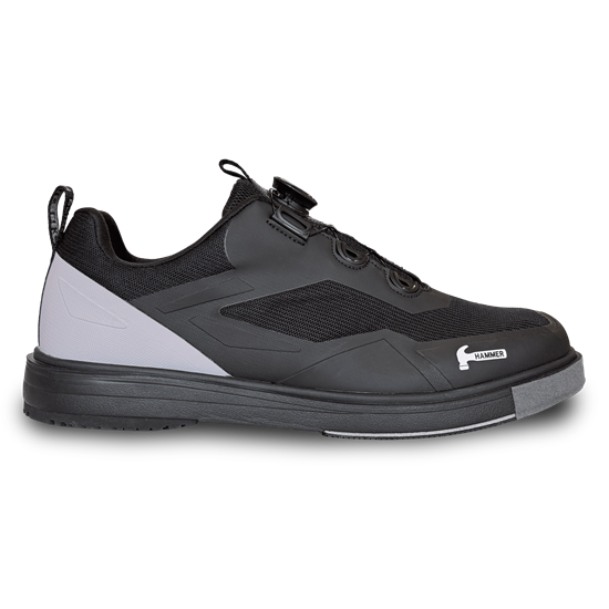 Picture of Hammer Men's Vibe Black Grey Right Hand Bowling Shoes