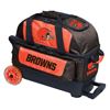 Picture of KR NFL 2 Ball Double Roller Cleveland Browns Bowling Bag