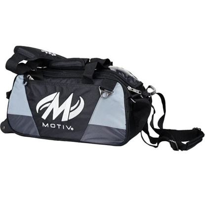 Picture of Motiv Ballistix 2 Ball Double Tote Covert Black Bowling Bag